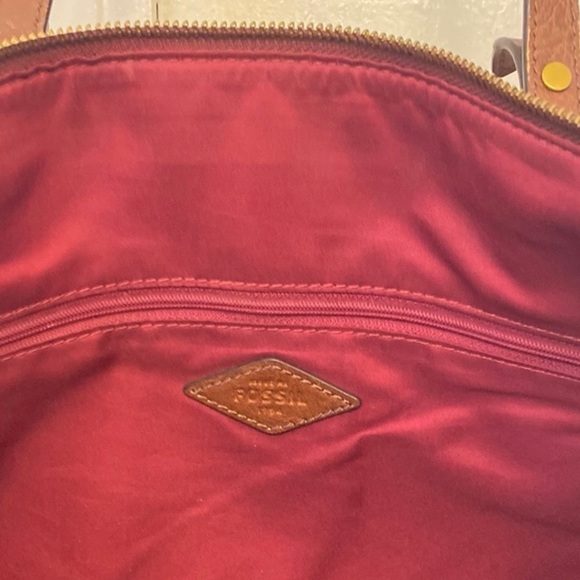 Fossil Floral LeatherTote Bag - Picture 5 of 7